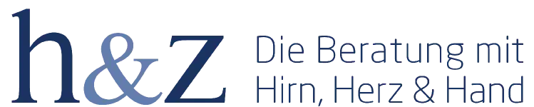 Logo h&z Die Beratung mit Hirn, Herz & Hand consulting company